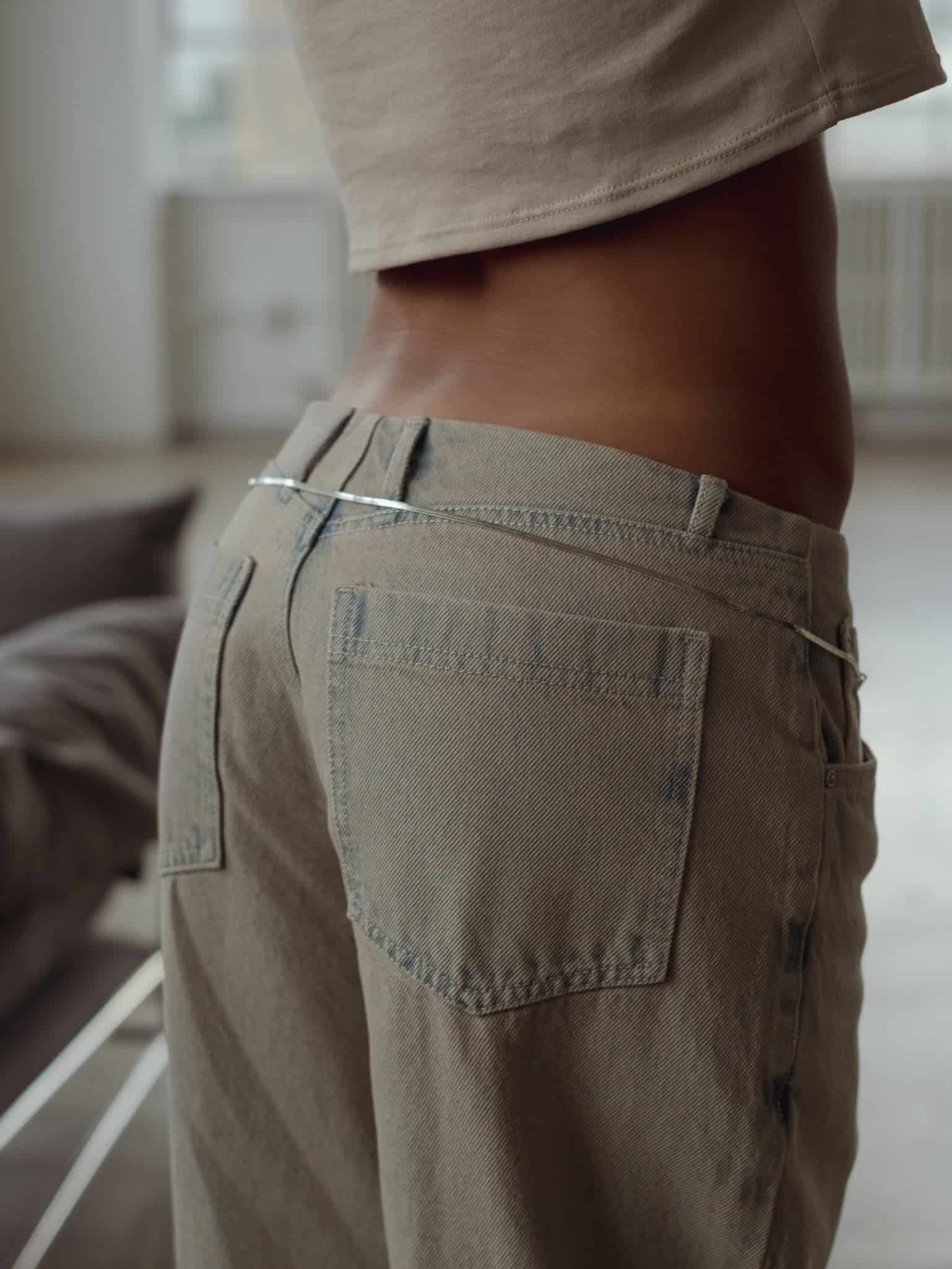 NEW WAISTLESS JEAN - DIRTY PINK - miniatura 9