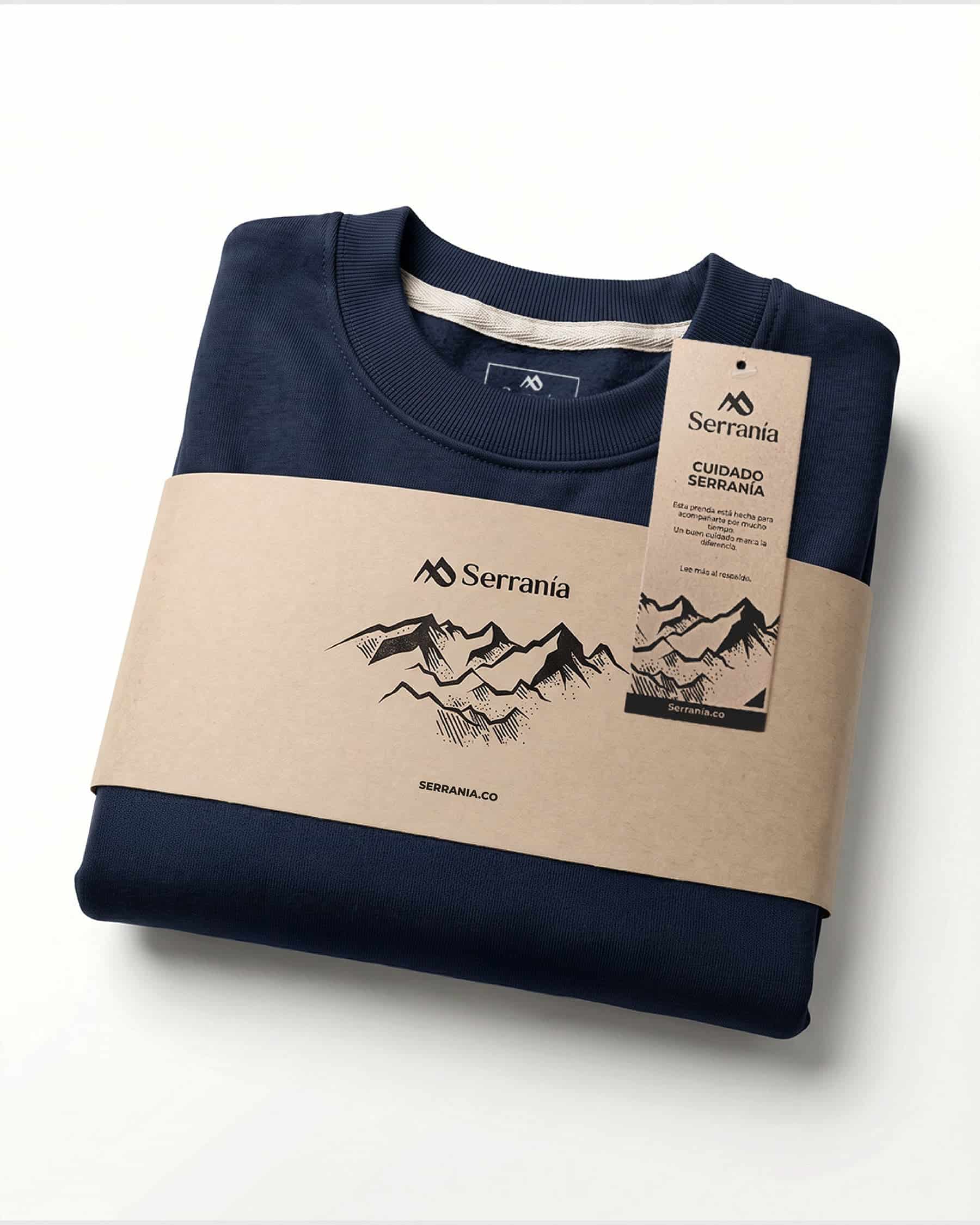 Buzo Unisex Azul Oxford  Colibrí Escudo - miniatura 5