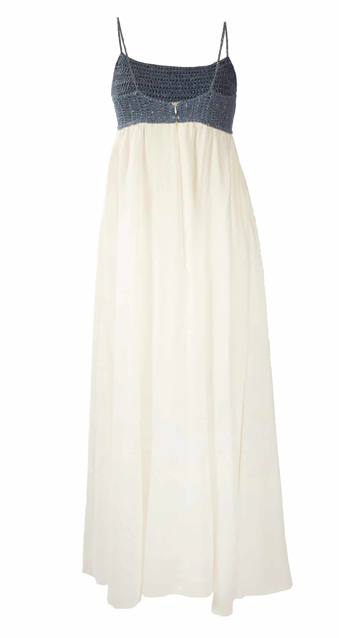 MOLTO CARINA CROCHET DENIM DRESS - miniatura 2