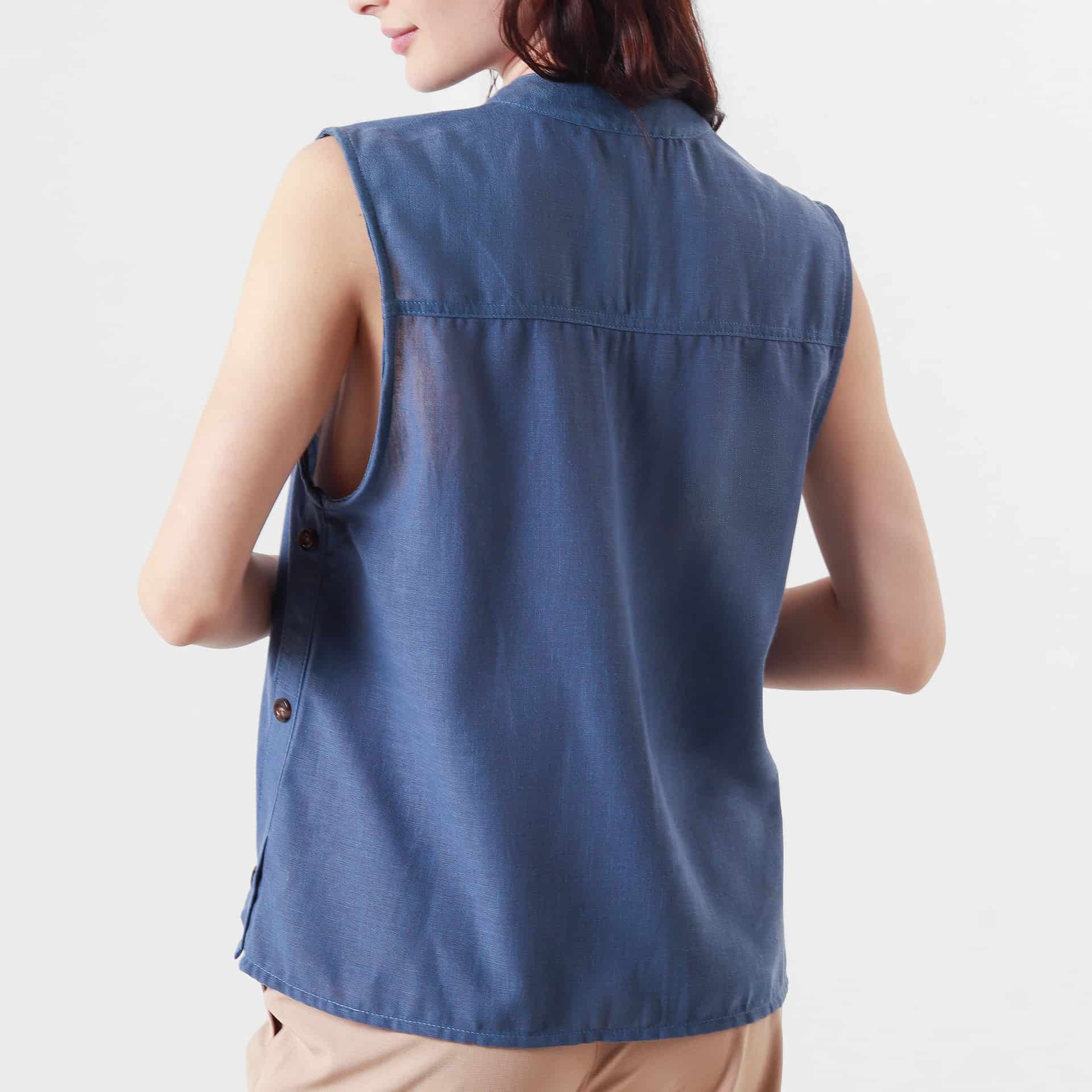 Blusa Cuello Alto Manga Sisa - miniatura 5