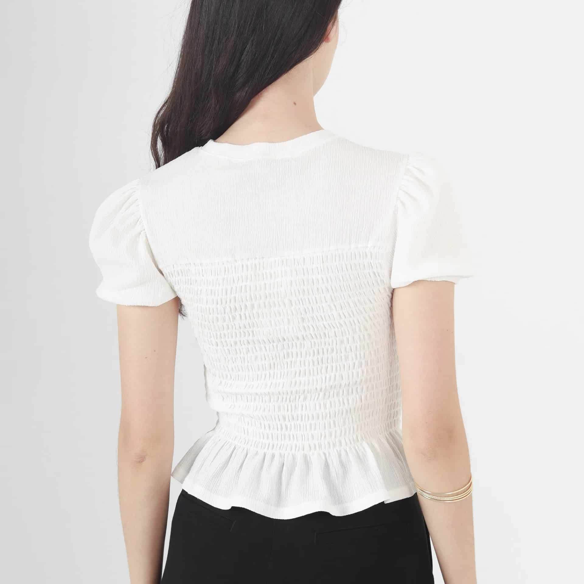 Blusa Cuello Redondo Manga Corta - miniatura 3