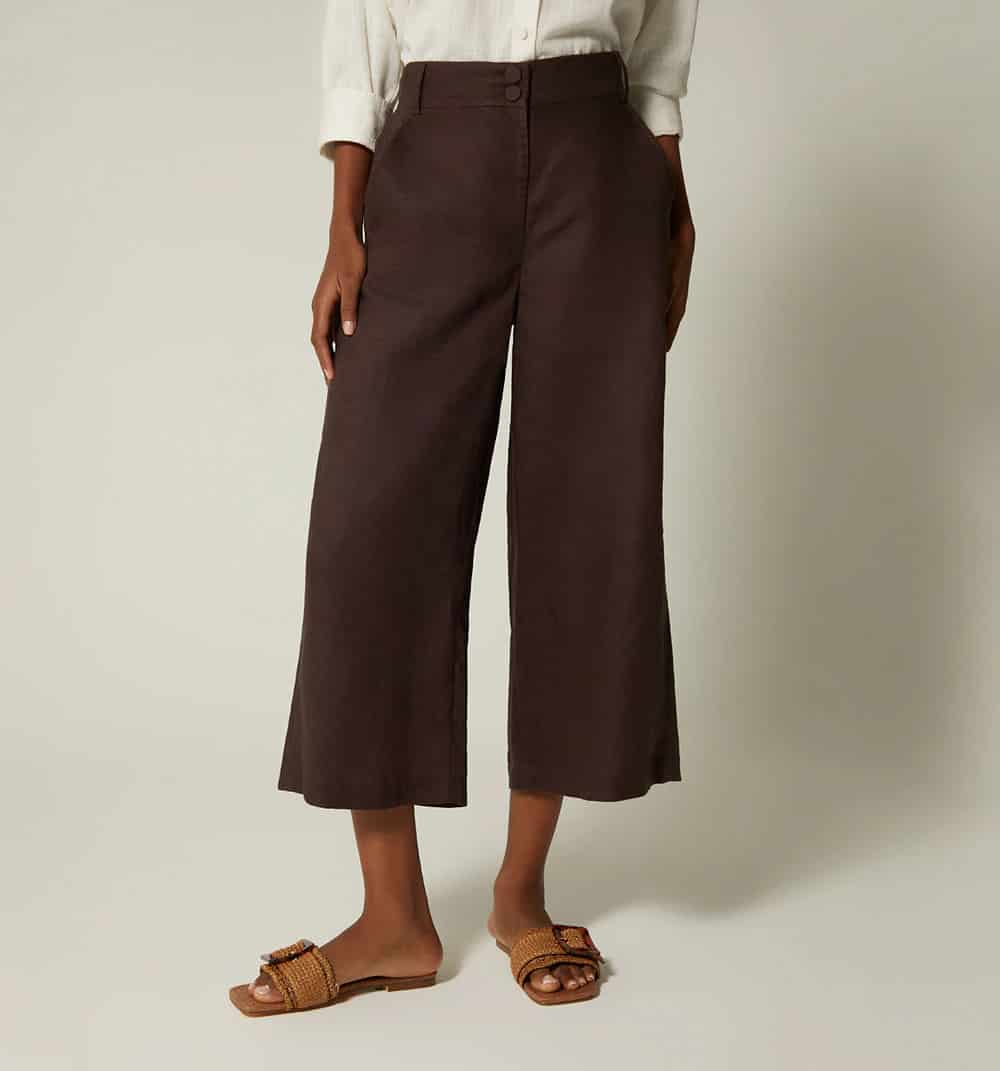 Pantalon tiro alto culotte - miniatura 5