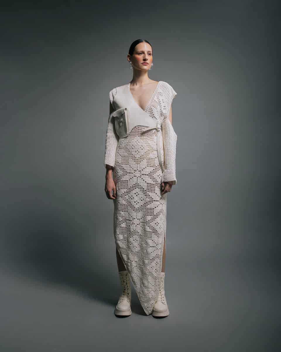 FDV DIAMOND CROCHET DRESS - miniatura 2