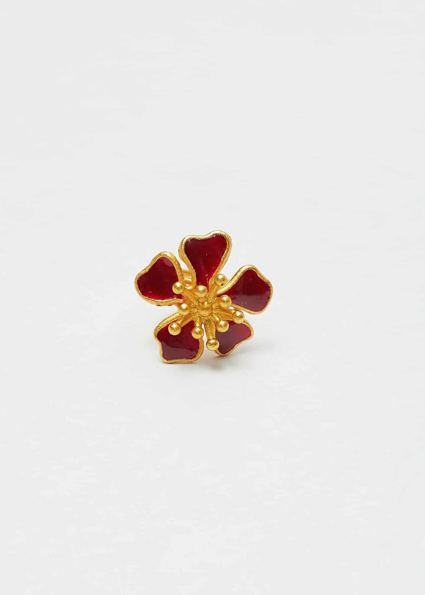 Earcuff Aurora mini rojo vino - miniatura 1