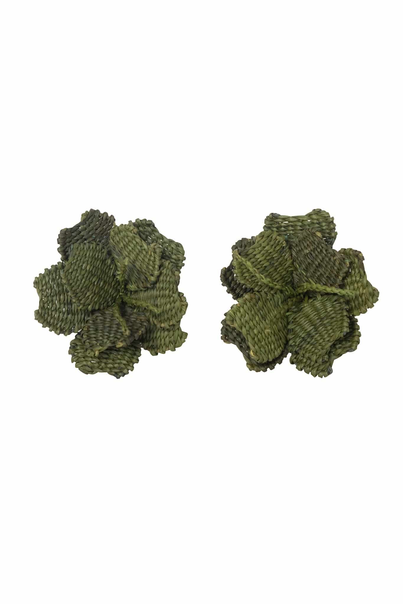 Buganvillas Earrings / Military Green - miniatura 1