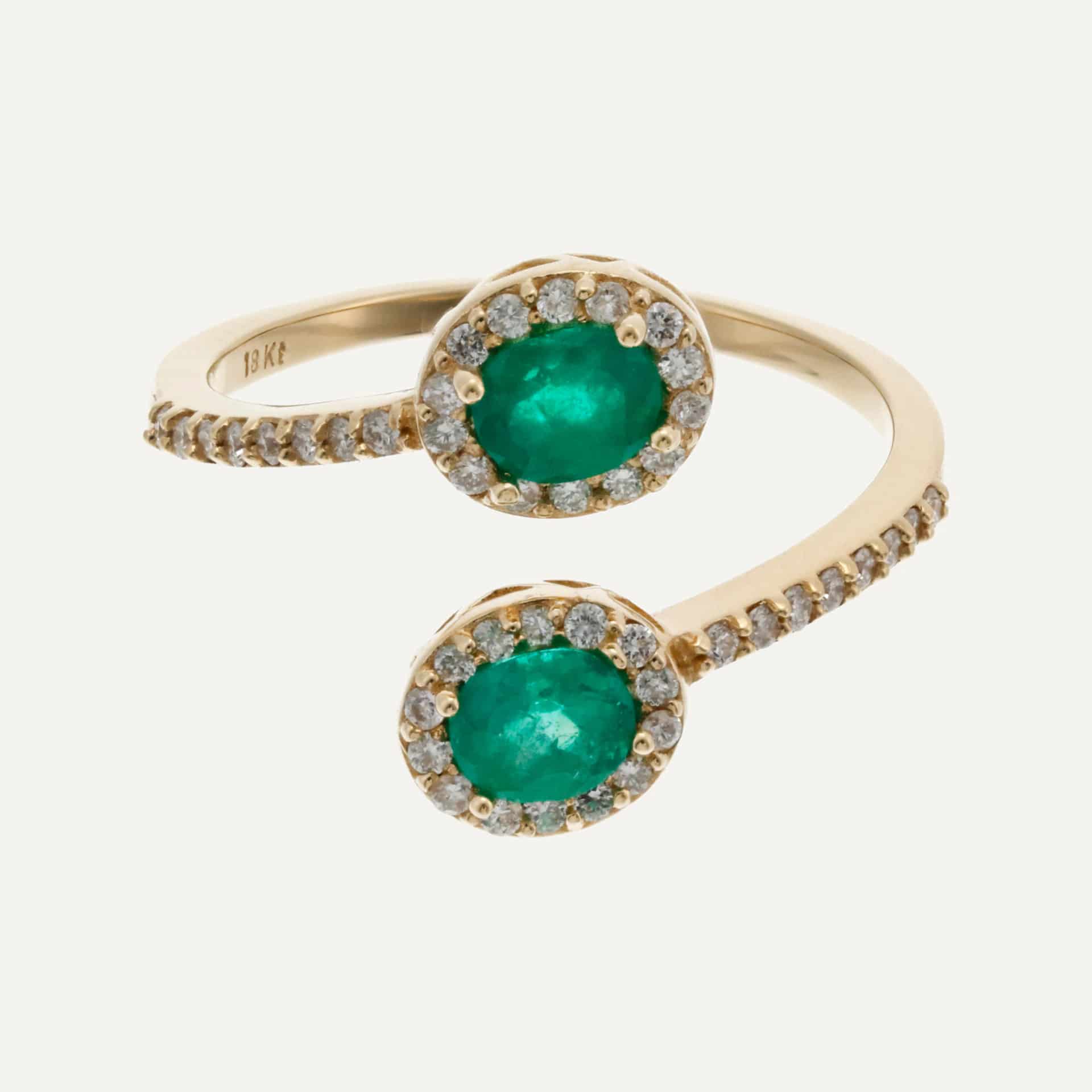 Anillo Green toi et moi - miniatura 4
