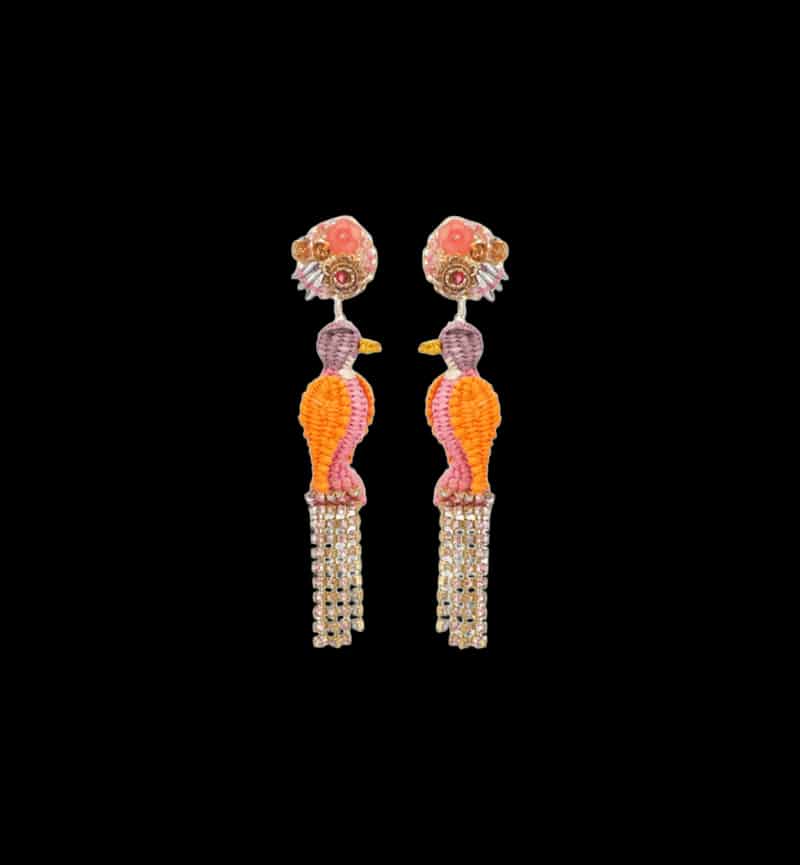 Aretes Loro Real - miniatura 1