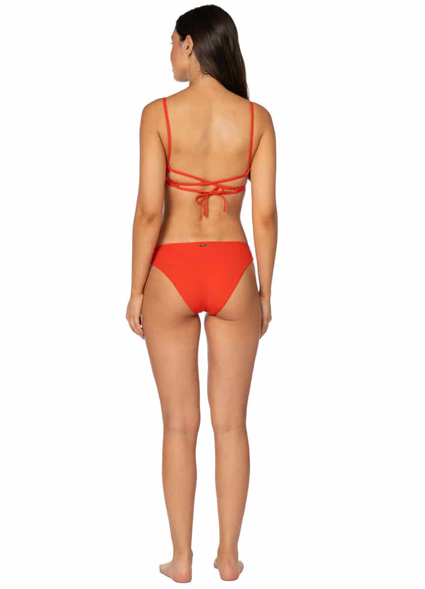 Maaji Red Camelia Dainty Unmolded Underwire Bikini Top - miniatura 7