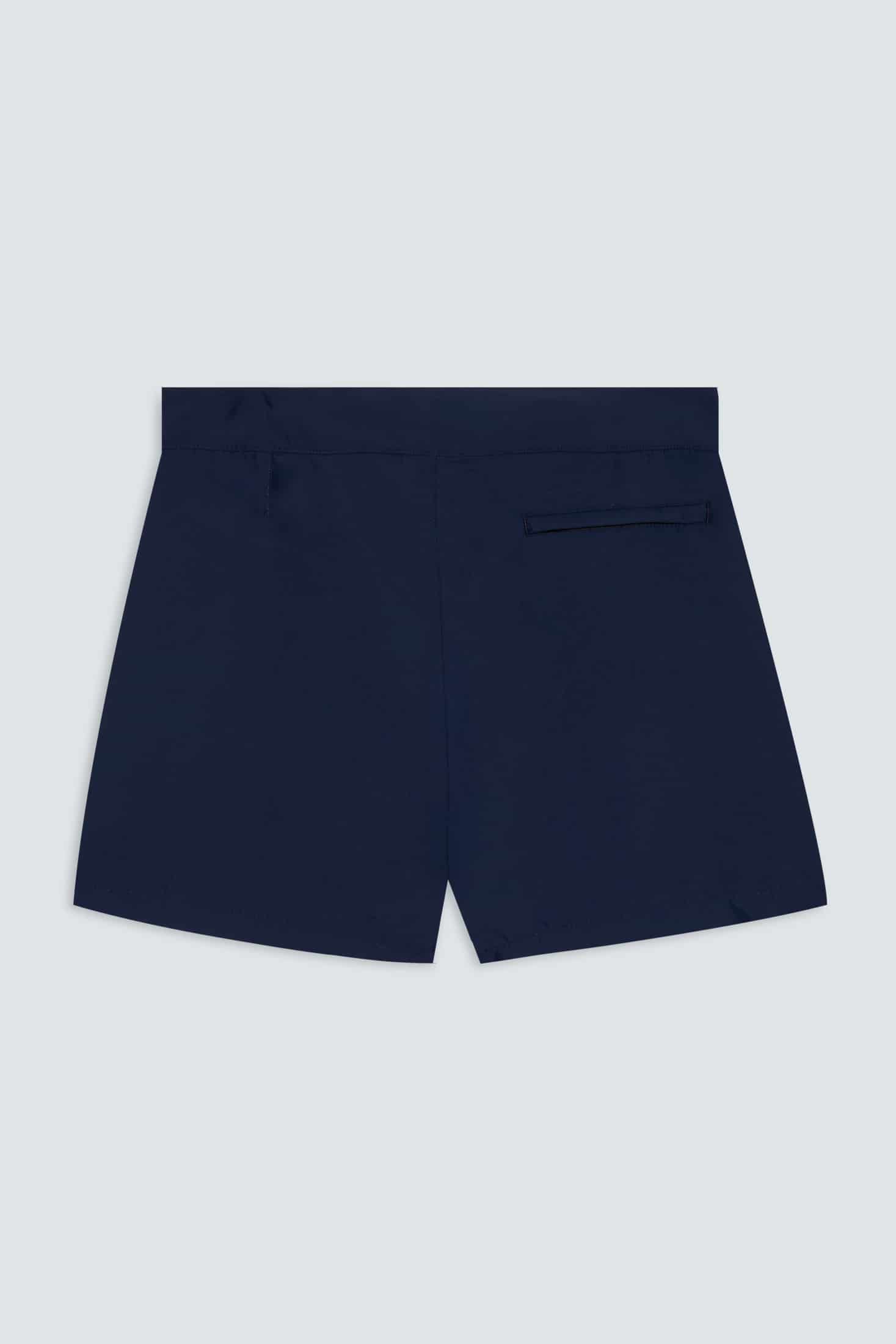Men's plain waistband swim trunk navy - miniatura 3