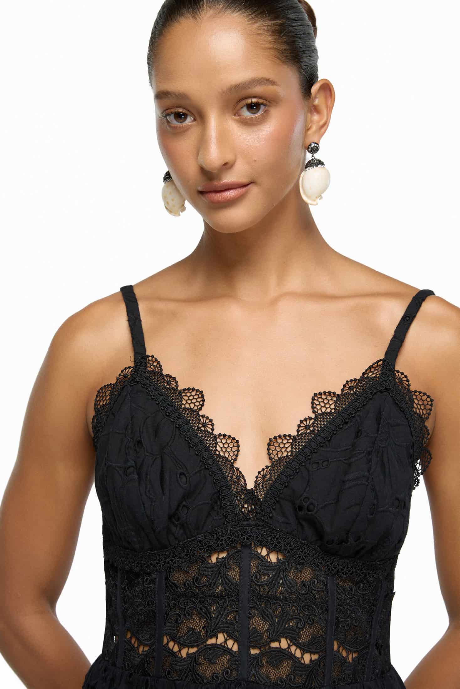 PENELOPE MIDI DRESS BLACK - miniatura 2