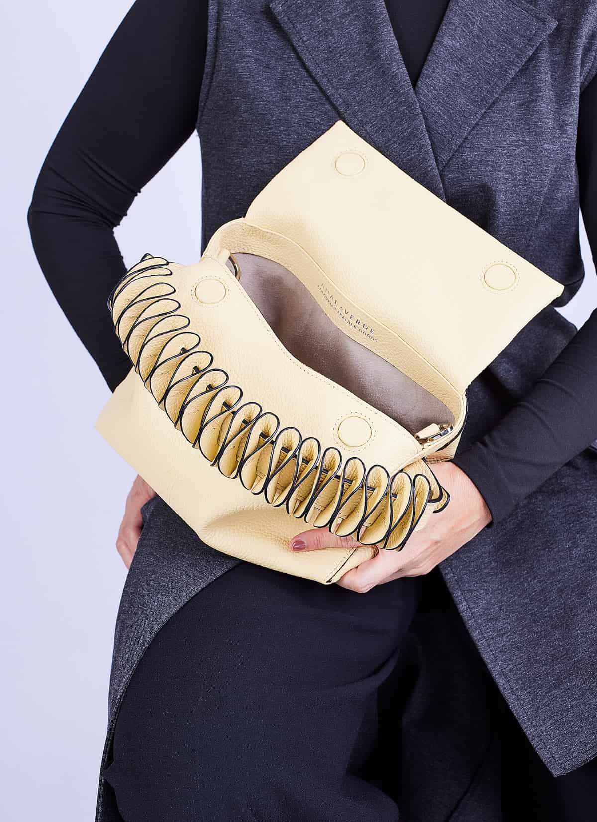 Ana hobo bag - Nueva correa Ondas Amarillo mantequilla - miniatura 2