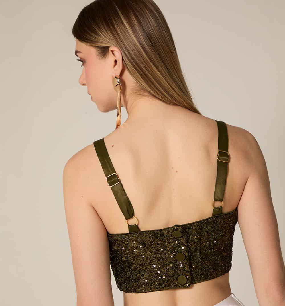 Blusa tiras lentejuela - miniatura 3