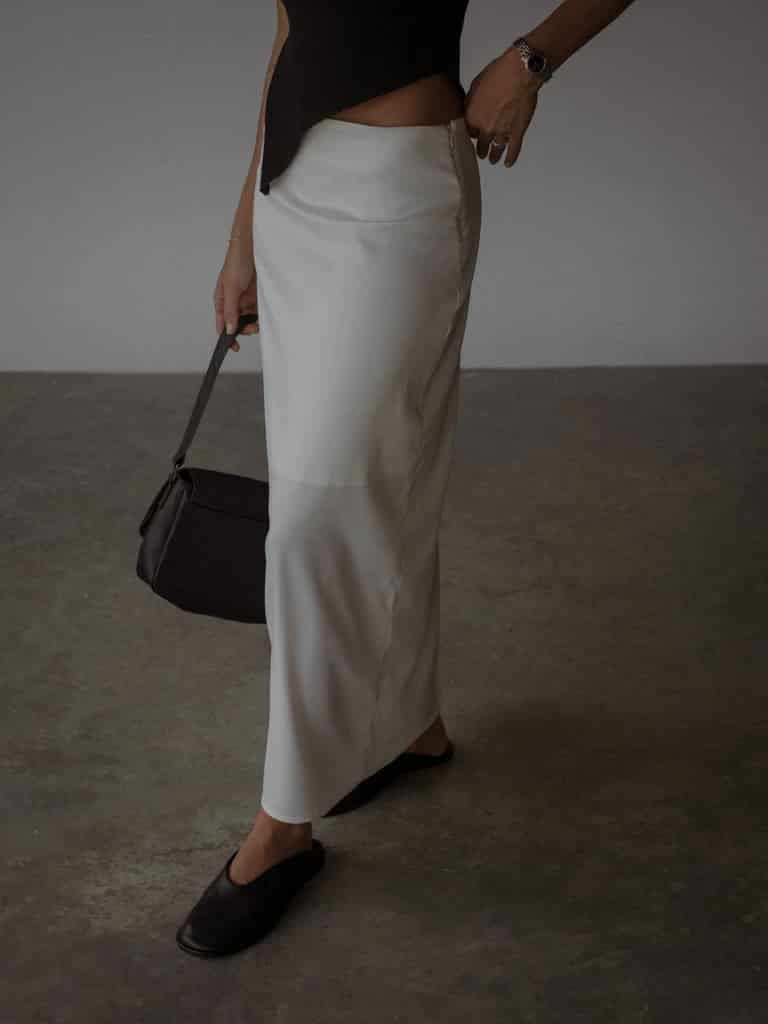 LONG CORE SKIRT  - SOFT WHITE - miniatura 5