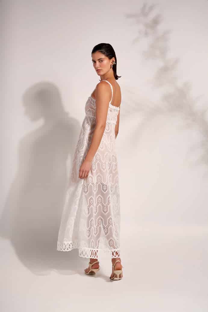 JOSEPHINE MAXI DRESS WHITE - miniatura 2