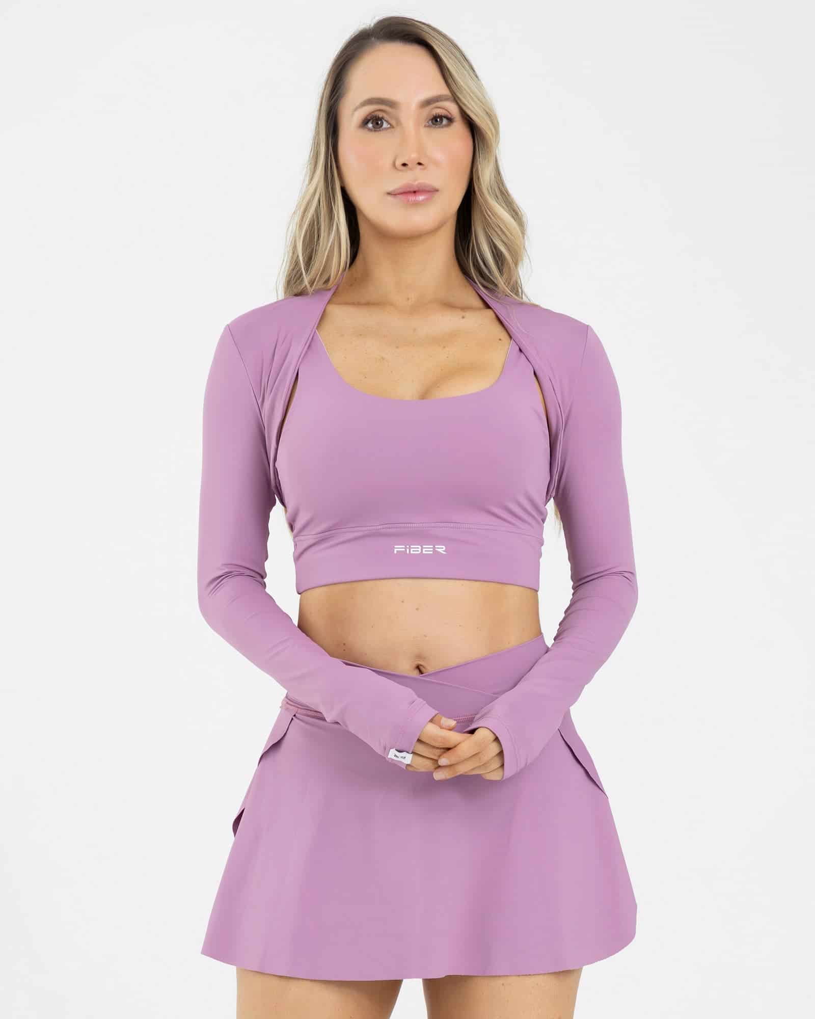 Top complemento layer rosa mouve level up FIBER - miniatura 1