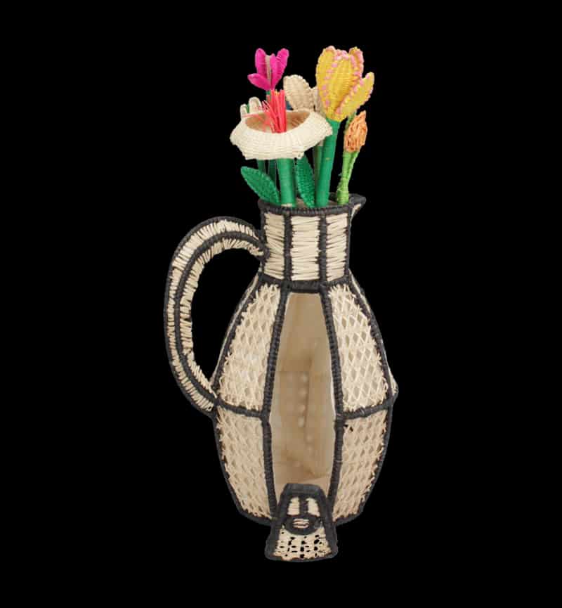 Cartera Florero Negra - miniatura 2