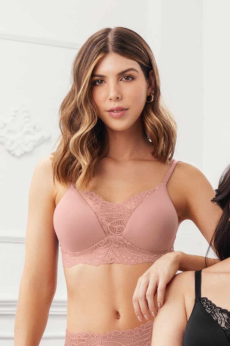 Brasier Triangular Lycra Y Encaje - miniatura 2