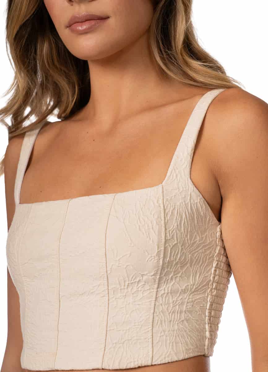 Maaji Ivory Emboss Fira Crop Top - miniatura 2