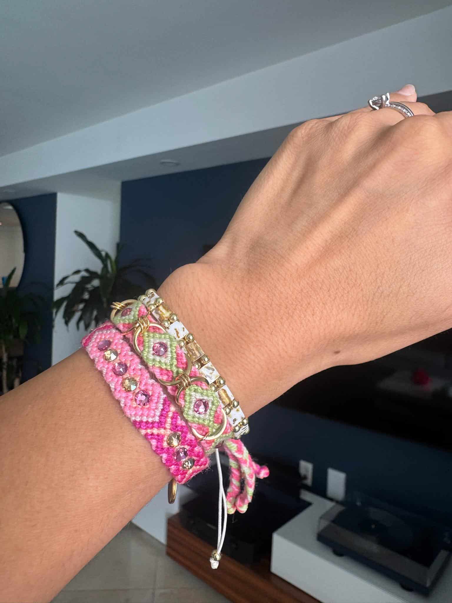 Free Spirit Hoops Bracelet | Sahara Blush - miniatura 4