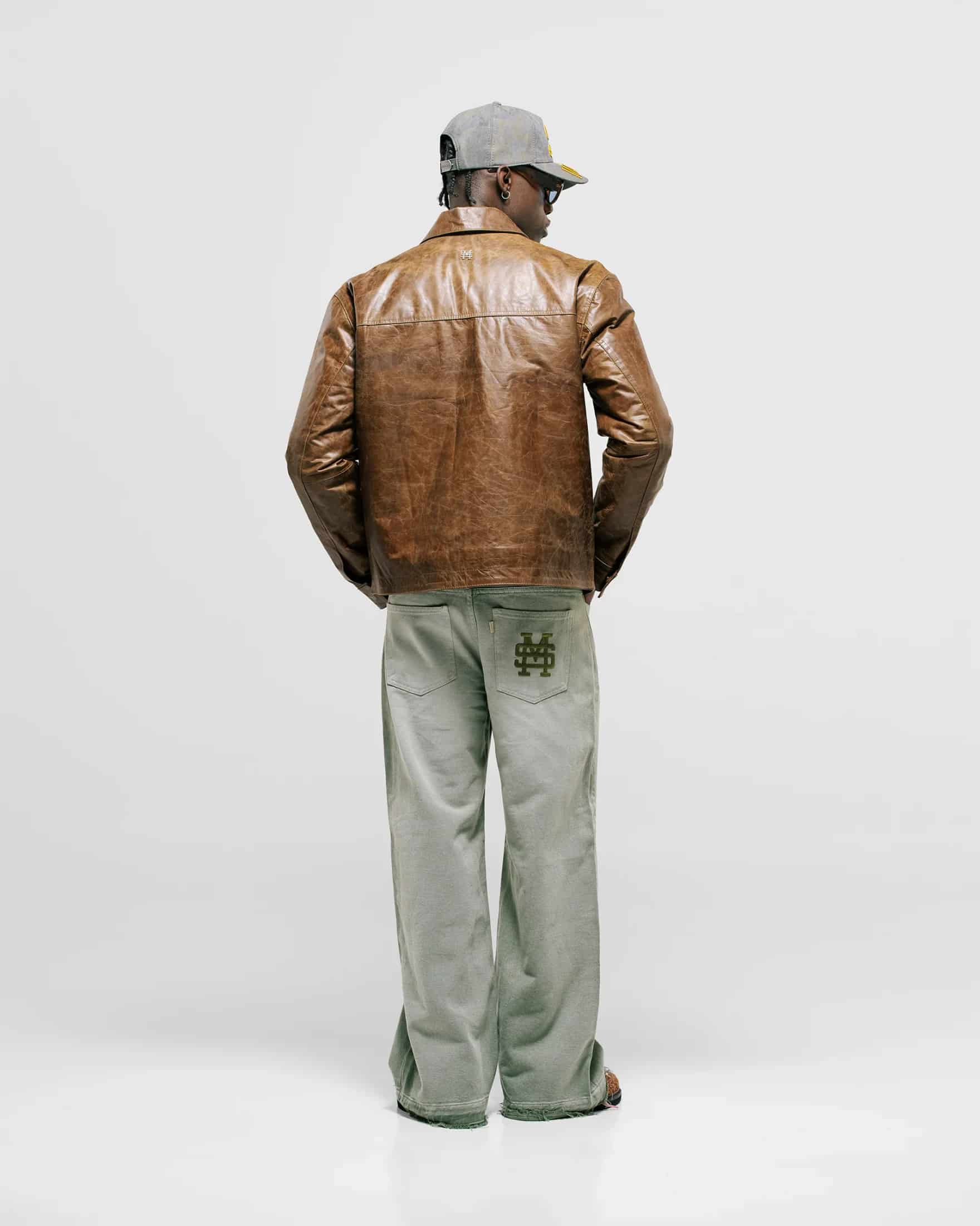 Chaqueta Monogram Leather - Miel - miniatura 9
