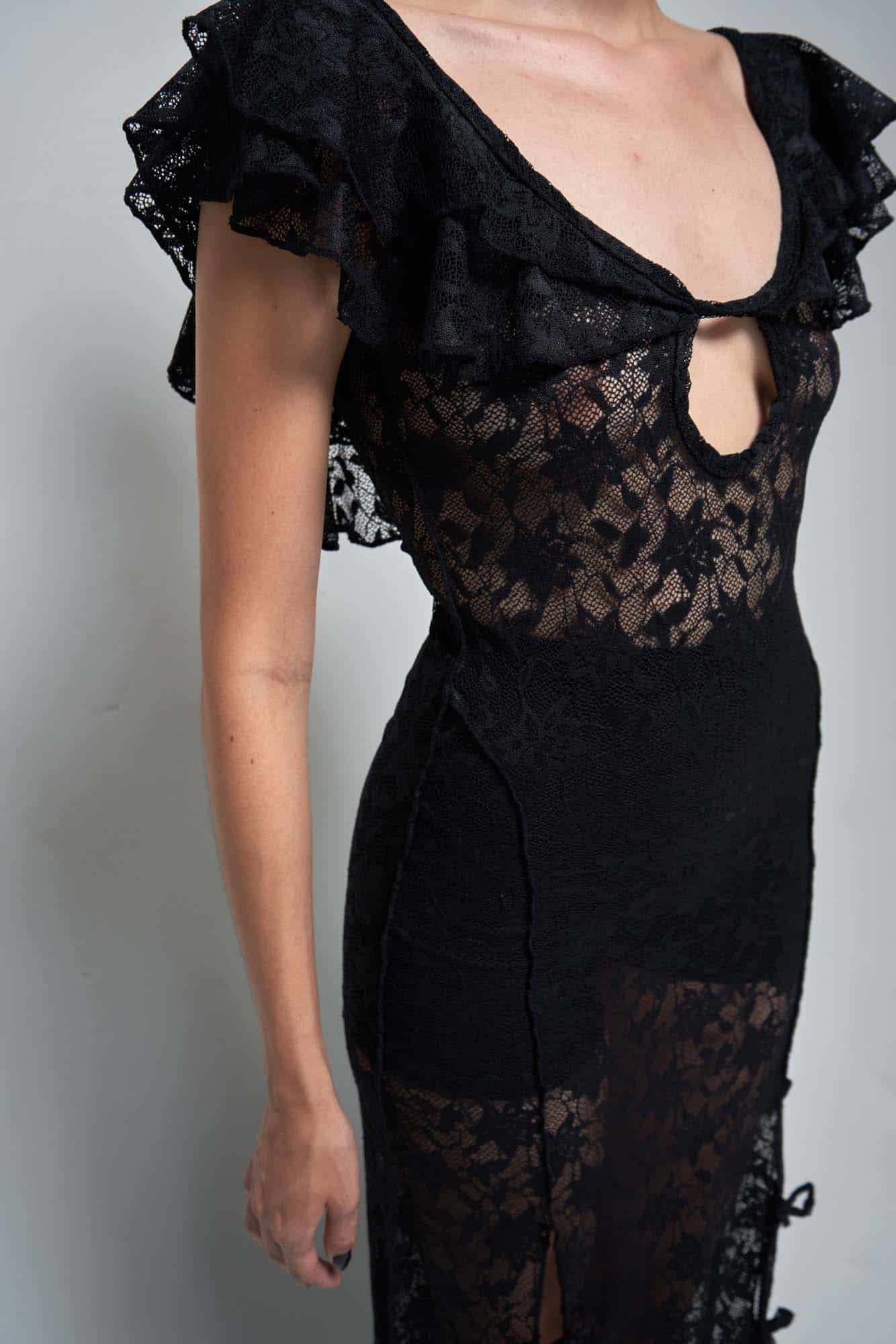 MIZU BLACK DRESS - miniatura 16