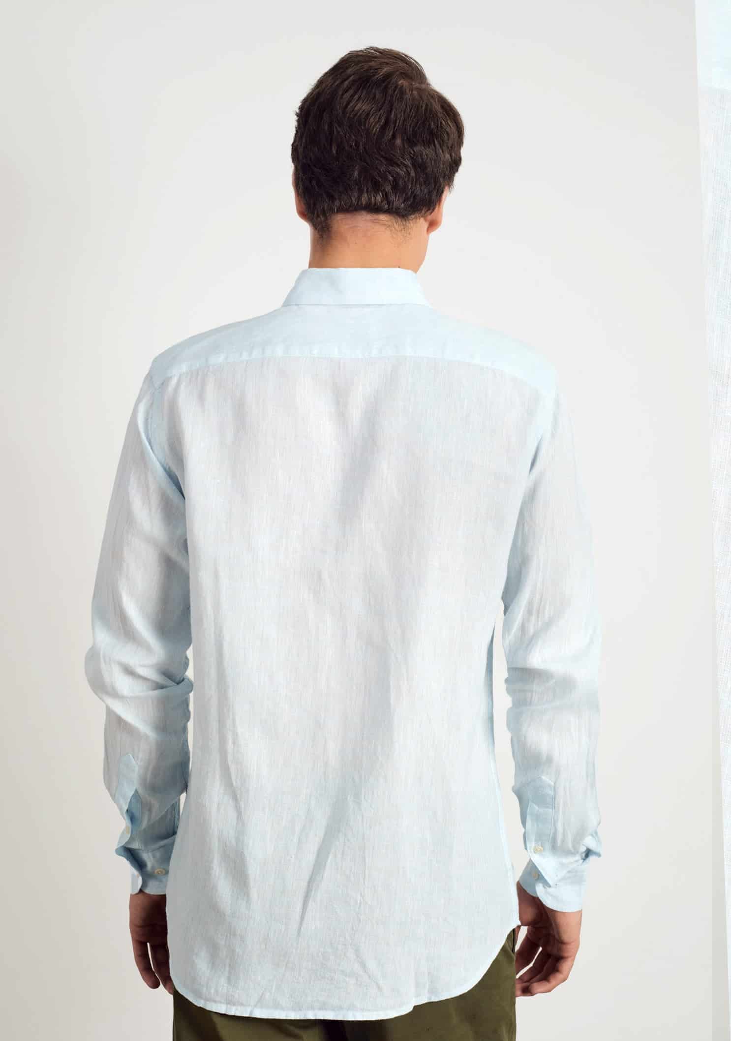 Camisa Lino CF Azul Celeste L-Fuc - miniatura 4