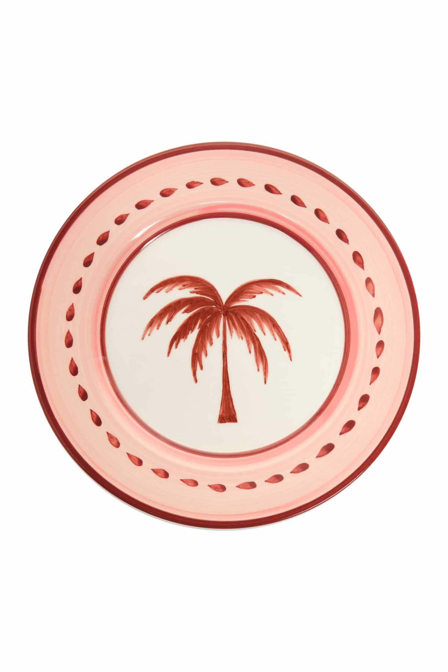 JDD Palm Salad Plate / Soft Pink - miniatura 1