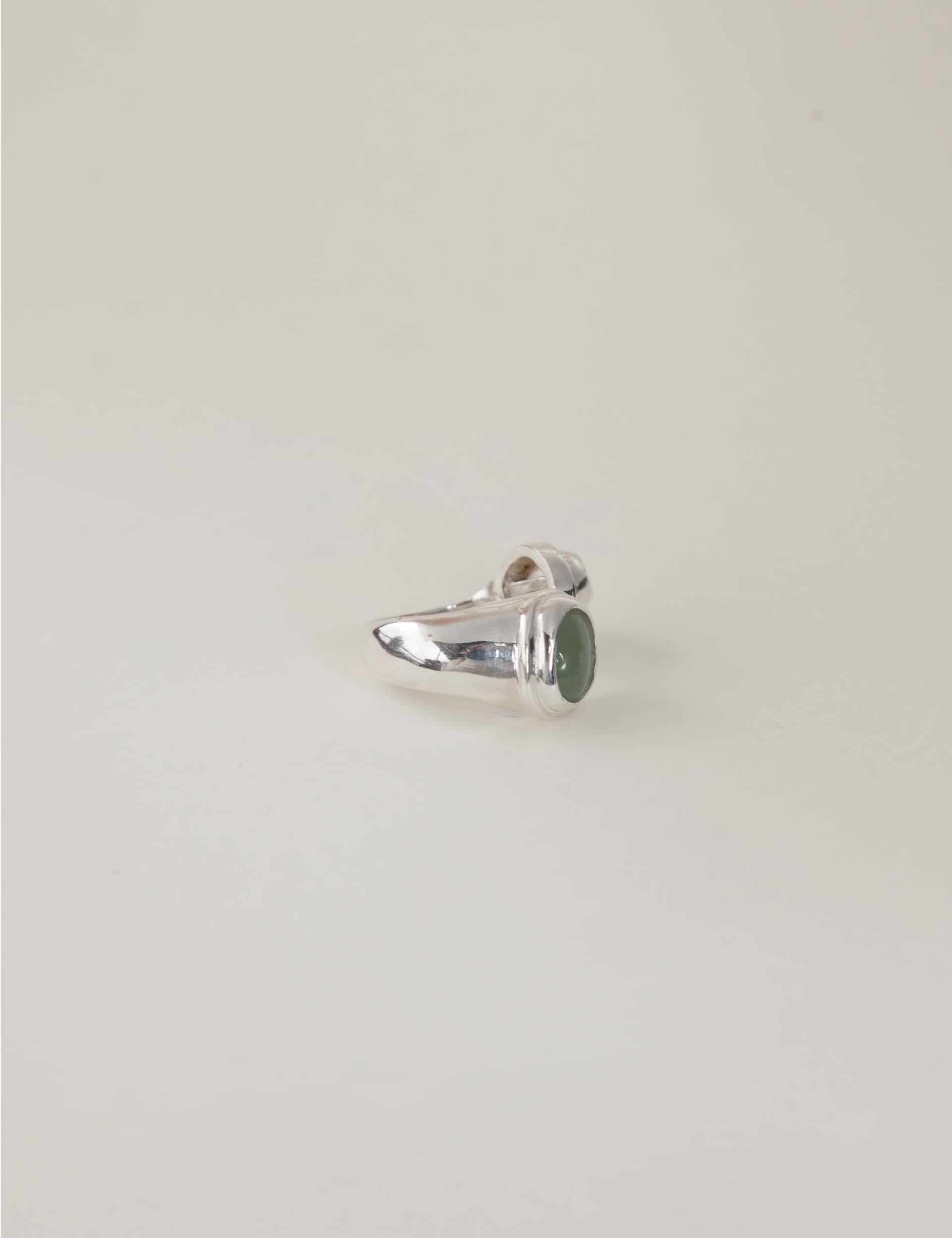 Anillo Lado Revés Crisoprasa - miniatura 4