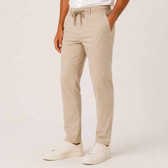 PANTALON RESORTADO 100% POLIESTER HOMBRE - miniatura 7