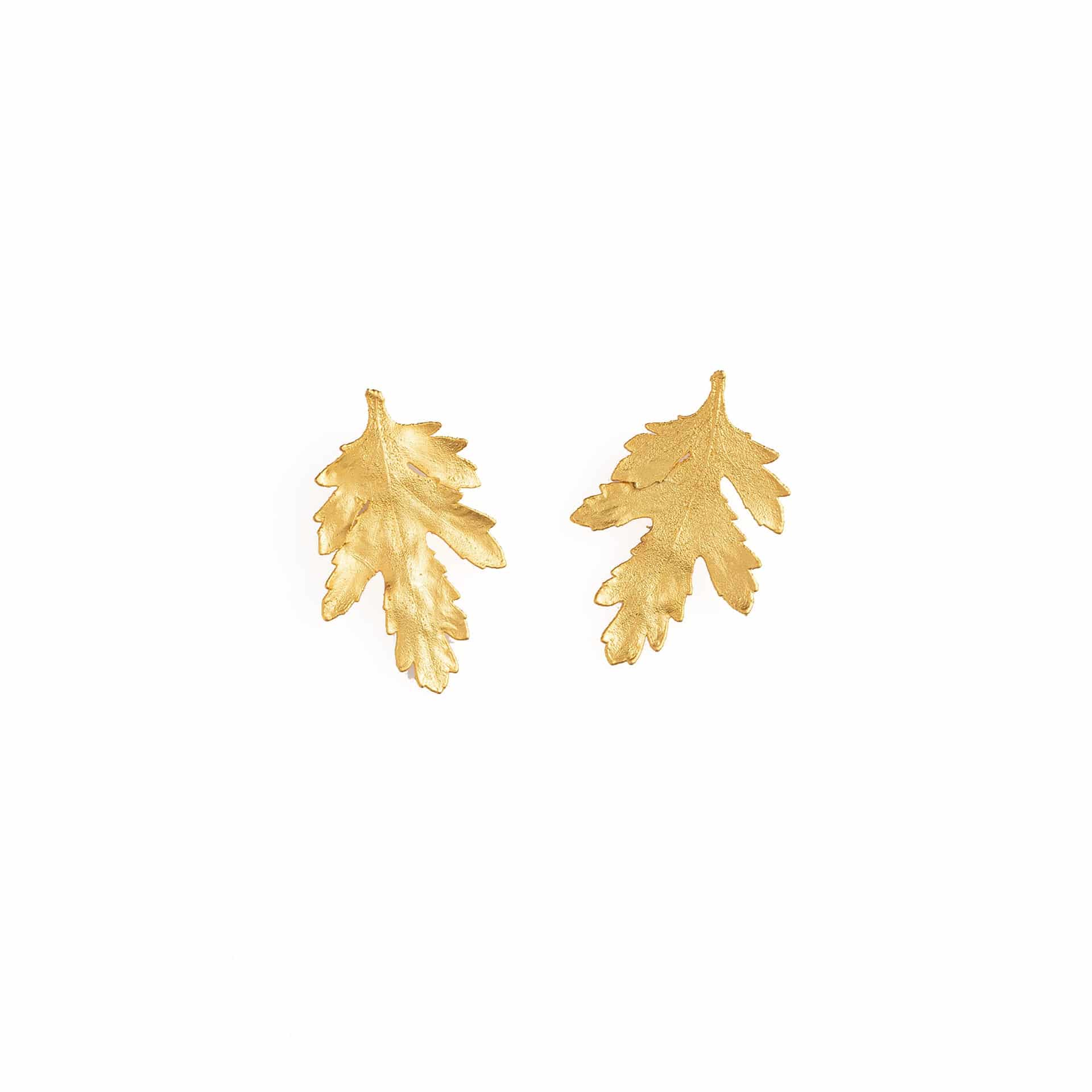 ARETES HOJAS DE CRISANTEMO - miniatura 1