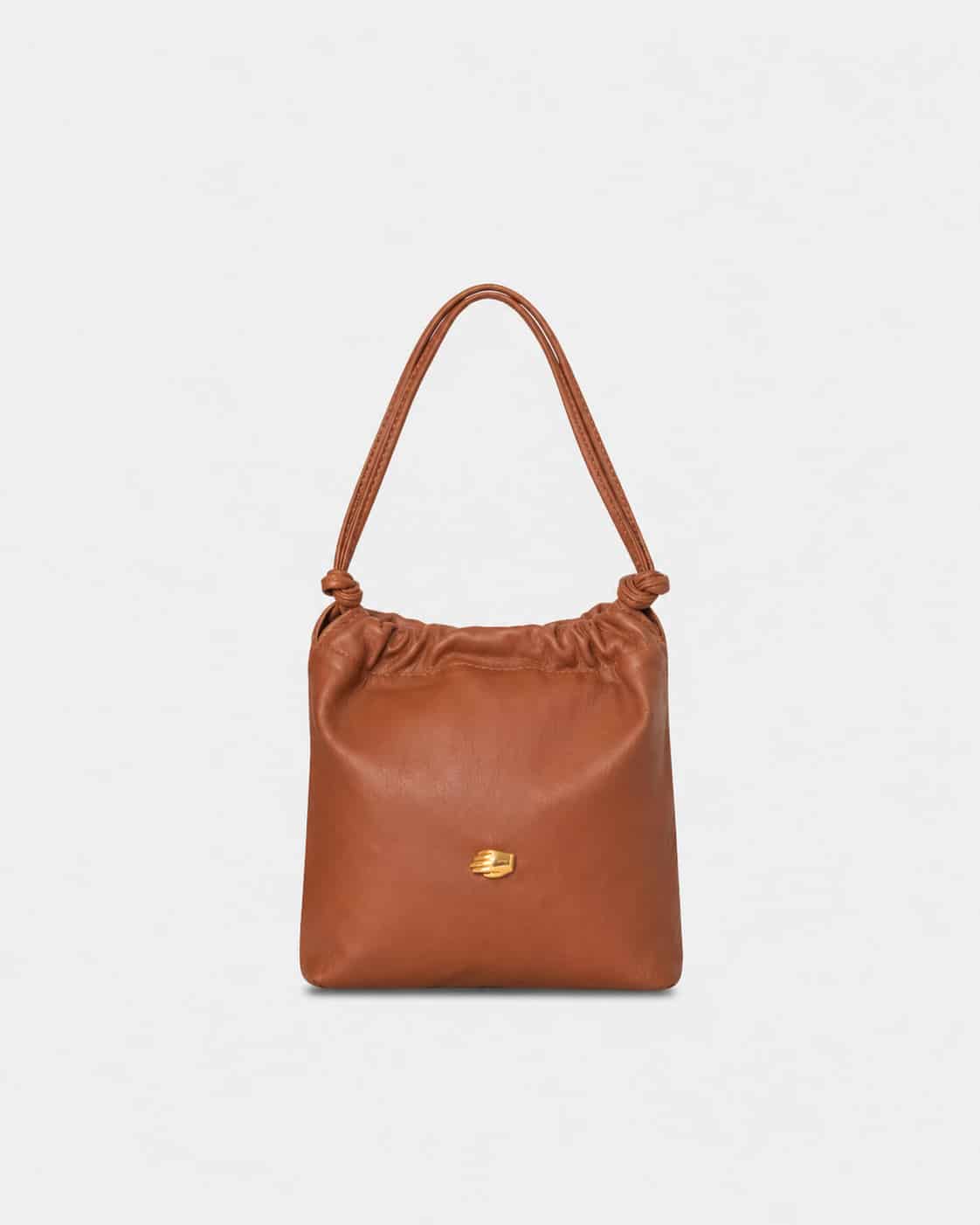 Le Sac Petite Honey Leather Bag - miniatura 1