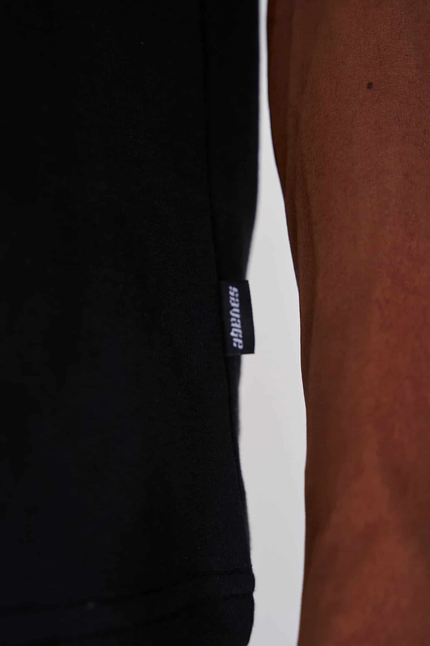 BOXY FIT 300 GRAMOS, 100% ALGODÓN NEGRA - miniatura 3