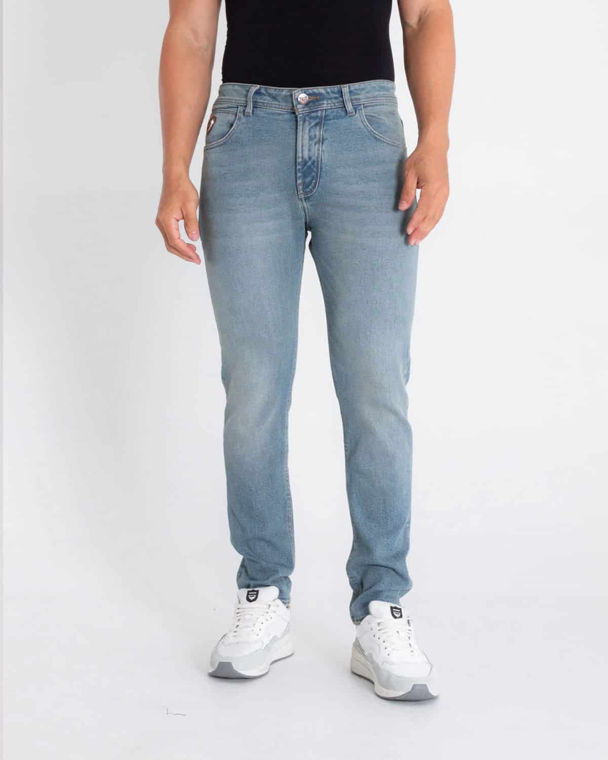 Jean slim tono claro para hombre - miniatura 1