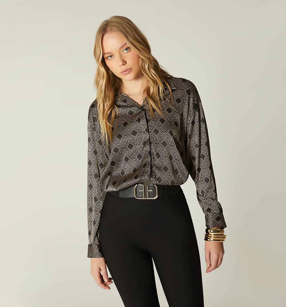 Blusa camisera manga larga - miniatura 2