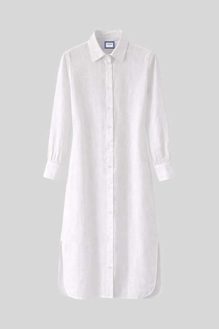 Women's dress linen martina light blue - miniatura 1