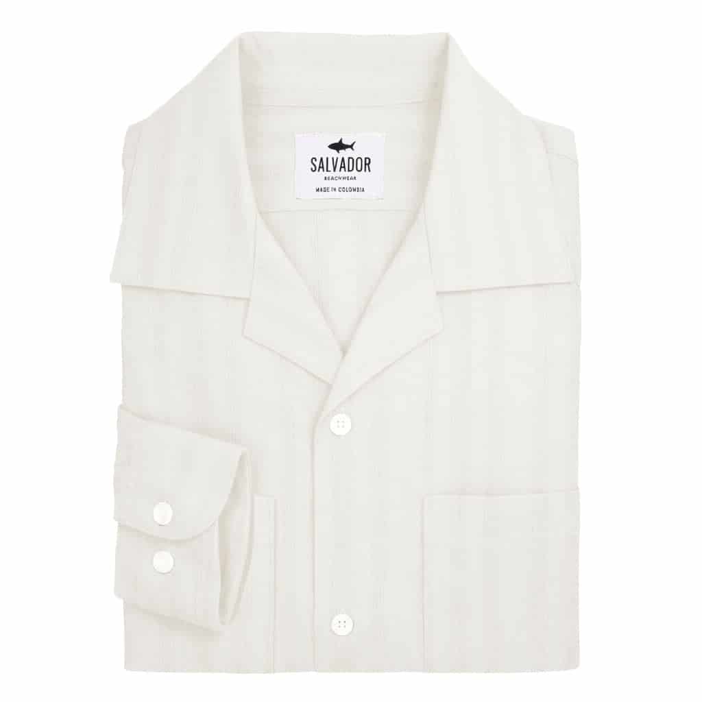 GUAYABERA BOLSILLOS BLANCA - miniatura 1