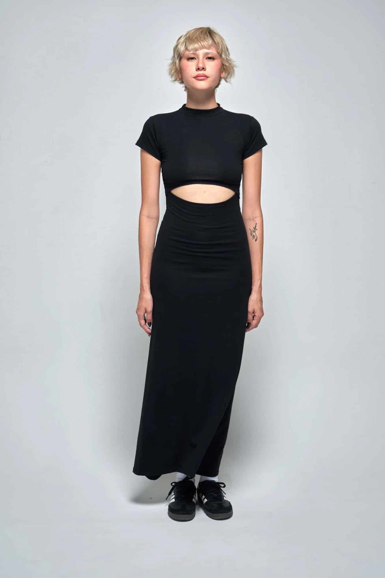 AURORA BLACK DRESS - miniatura 21