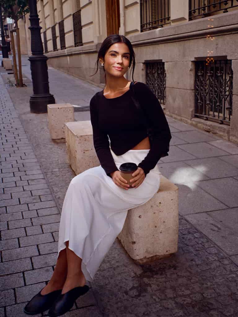 LONG CORE SKIRT  - SOFT WHITE - miniatura 14