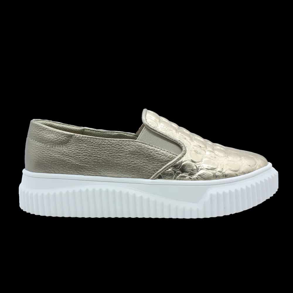"Mimi" Tenis en cuero sin cordones - miniatura 2