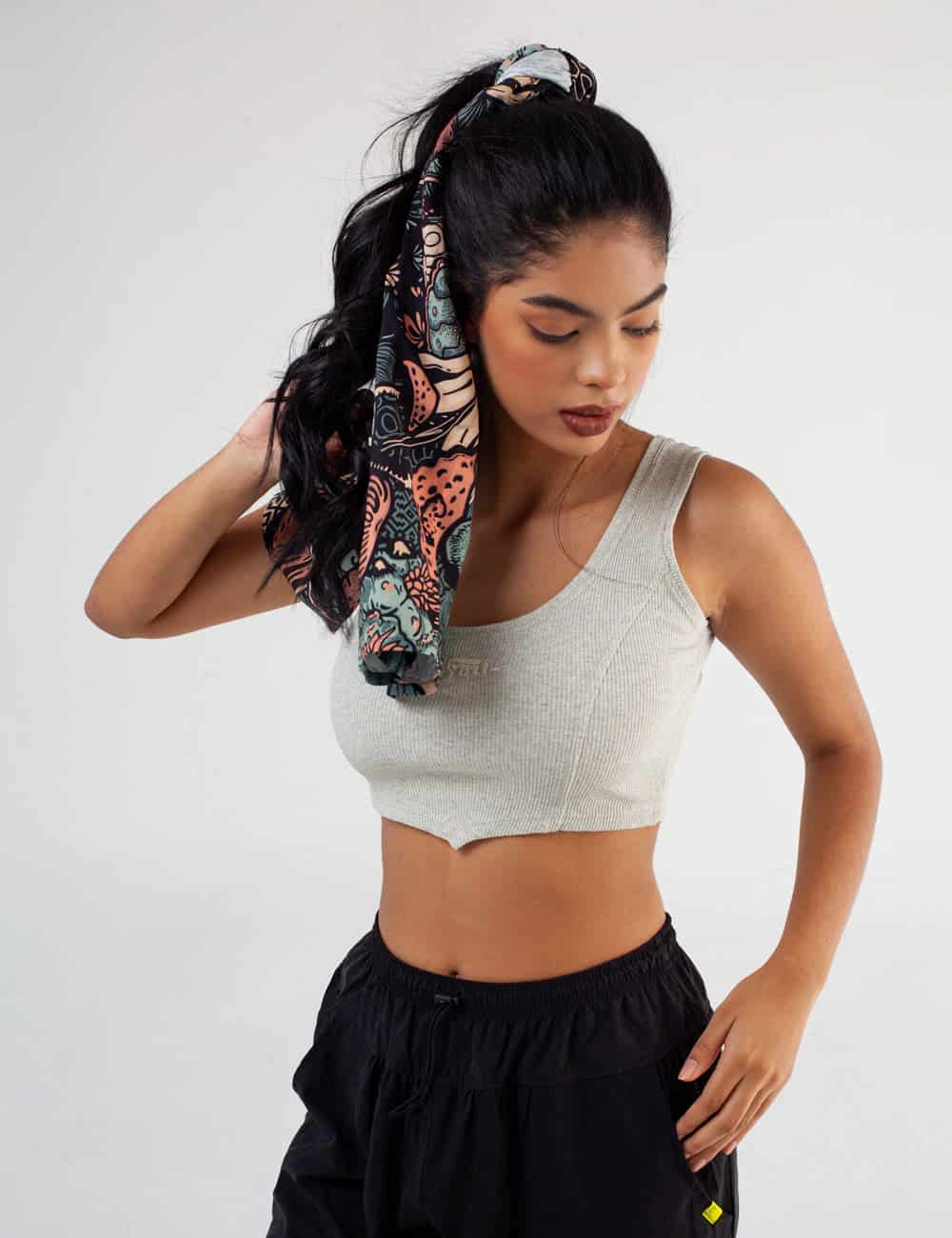 Crop Top Sisa Caribbean beige Mujer - miniatura 1