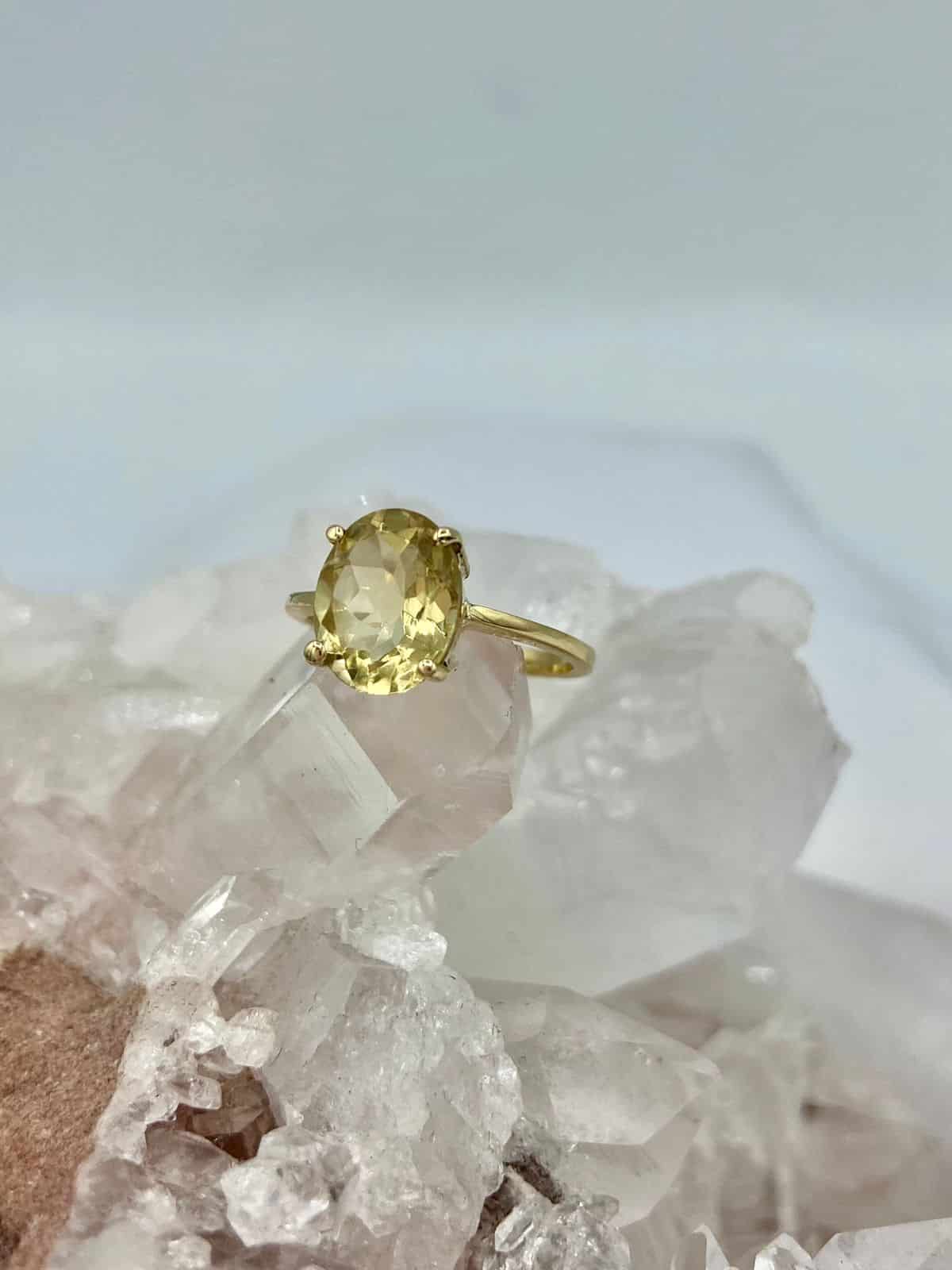Aretes Citrino Oro 18K - miniatura 2