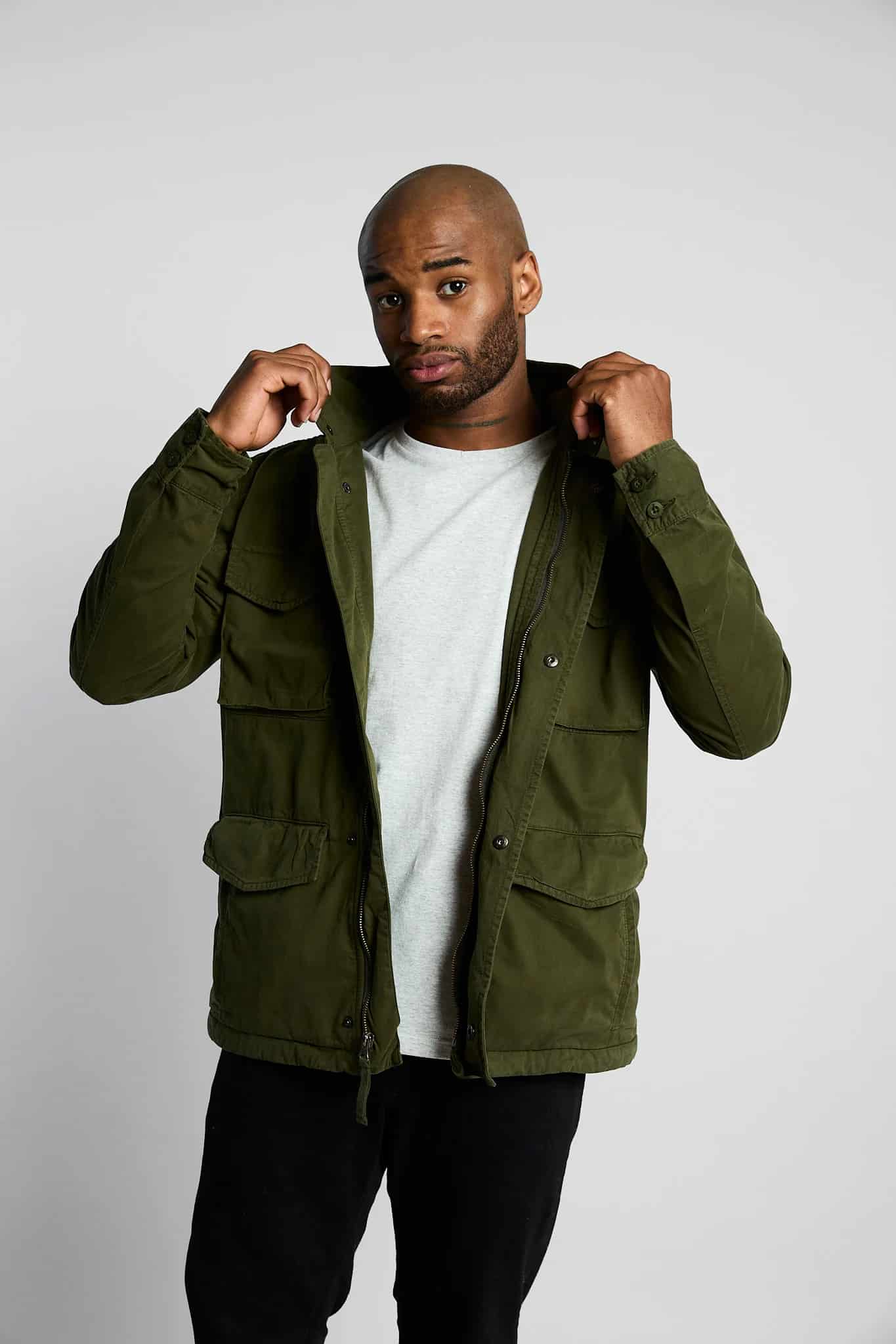 Chaqueta Cargo Verde Militar - miniatura 12