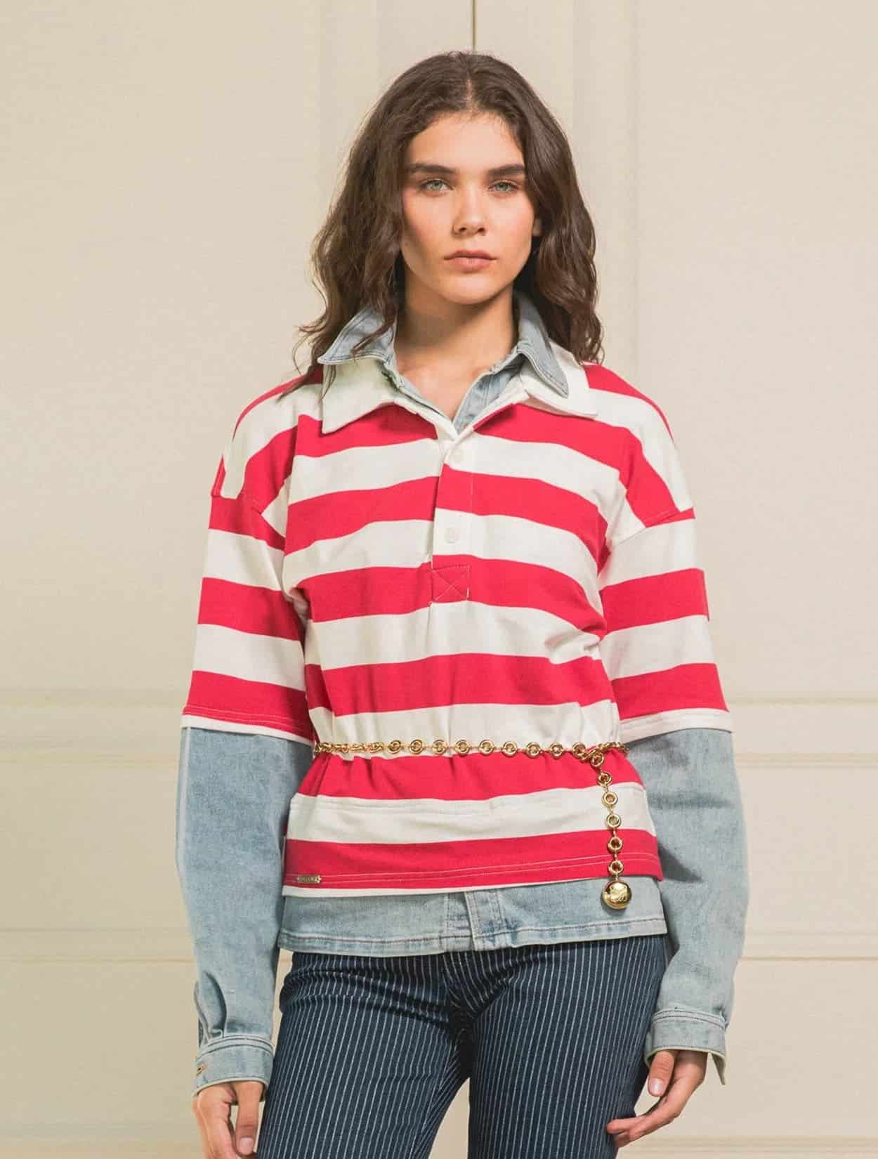 CAMISA POLO PREPPY LOVE RED - miniatura 3