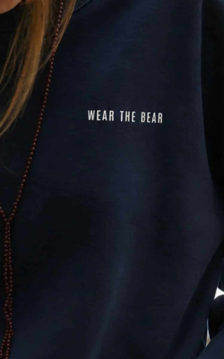 CREWNECK OSO ESTAMPADO AZUL OSCURO - UNISEX - miniatura 5