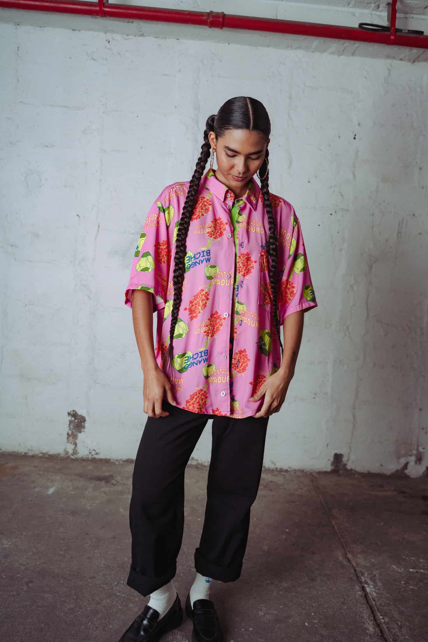 Camisa Desatín Mango Biche - miniatura 4