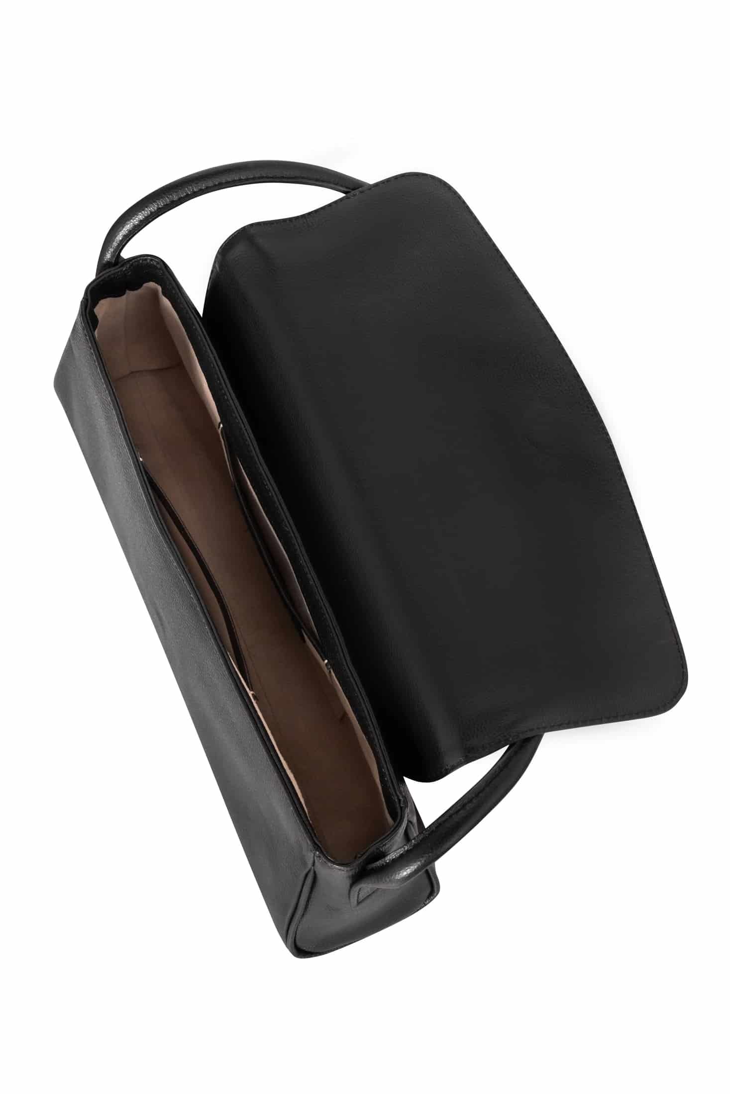 Cannoli M Black Leather Bag - miniatura 3