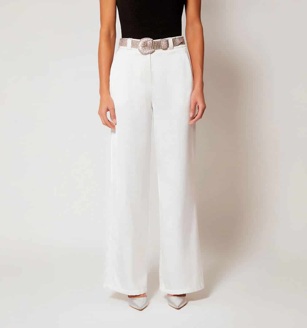 Pantalon tiro alto con correa - miniatura 7