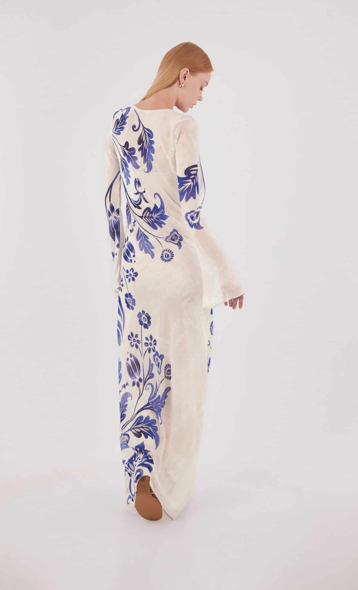 Vestido largo Venomous Blue - miniatura 4