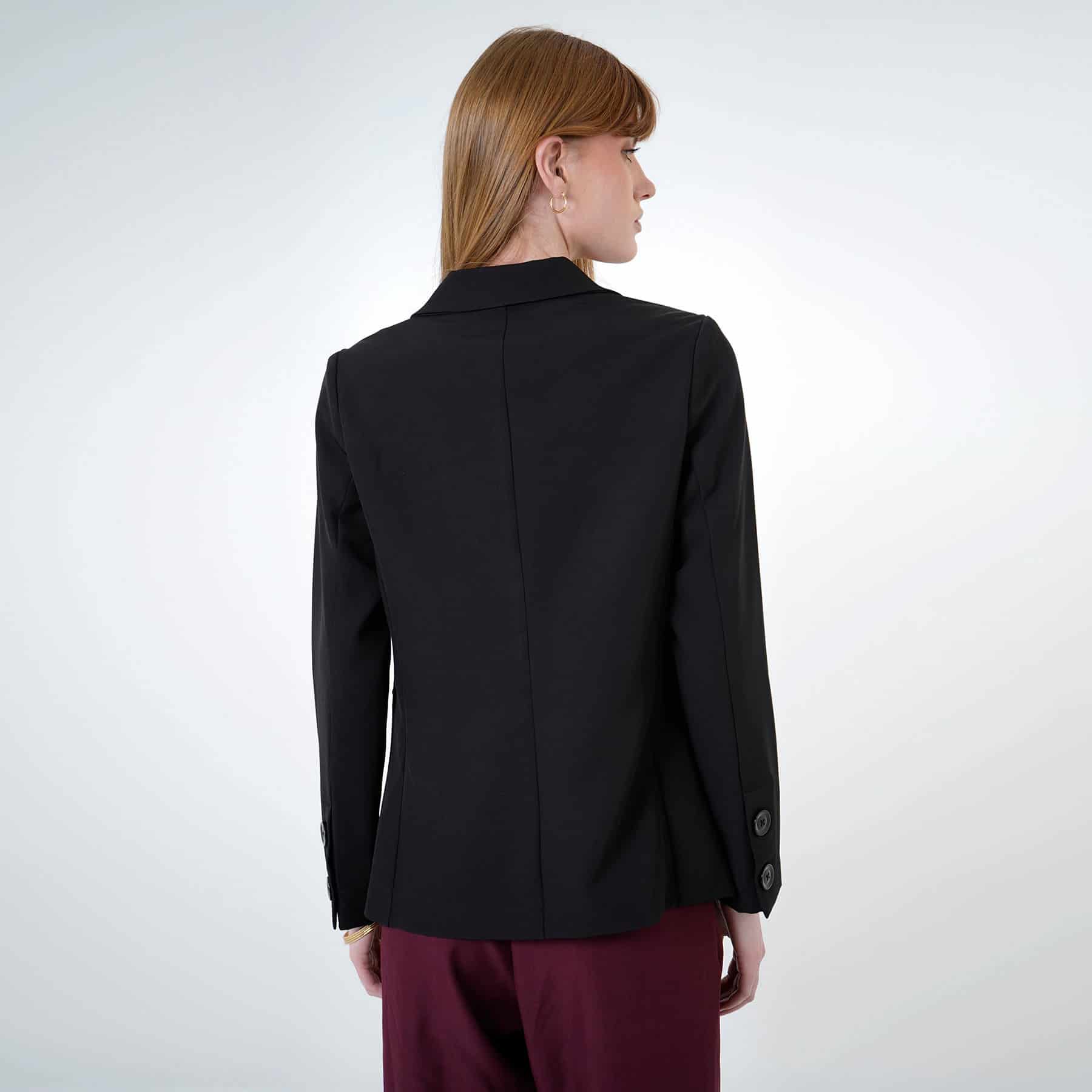 Chaqueta blazer básico con solapa y botones - miniatura 15