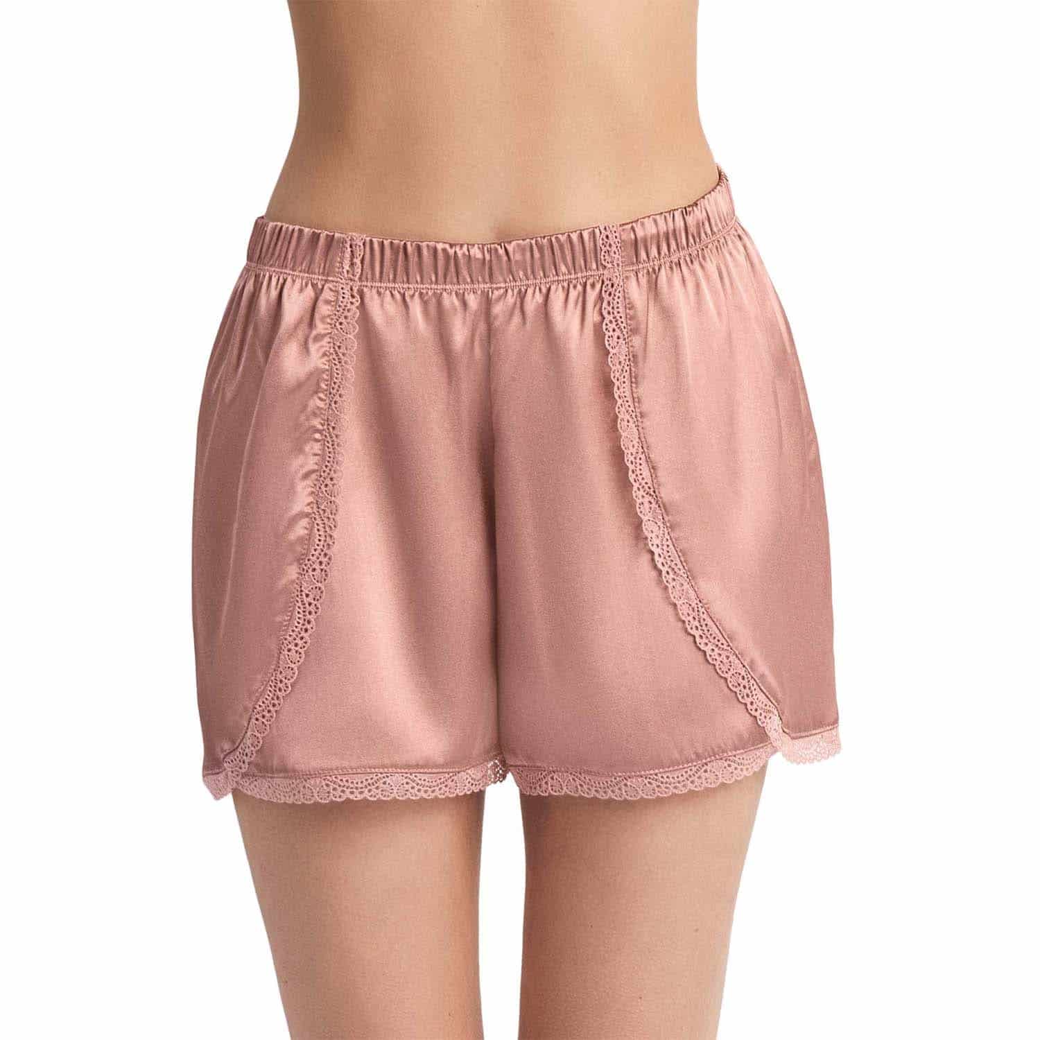SHORT DE PIJAMA CON ENCAJE DECORATIVO - miniatura 1